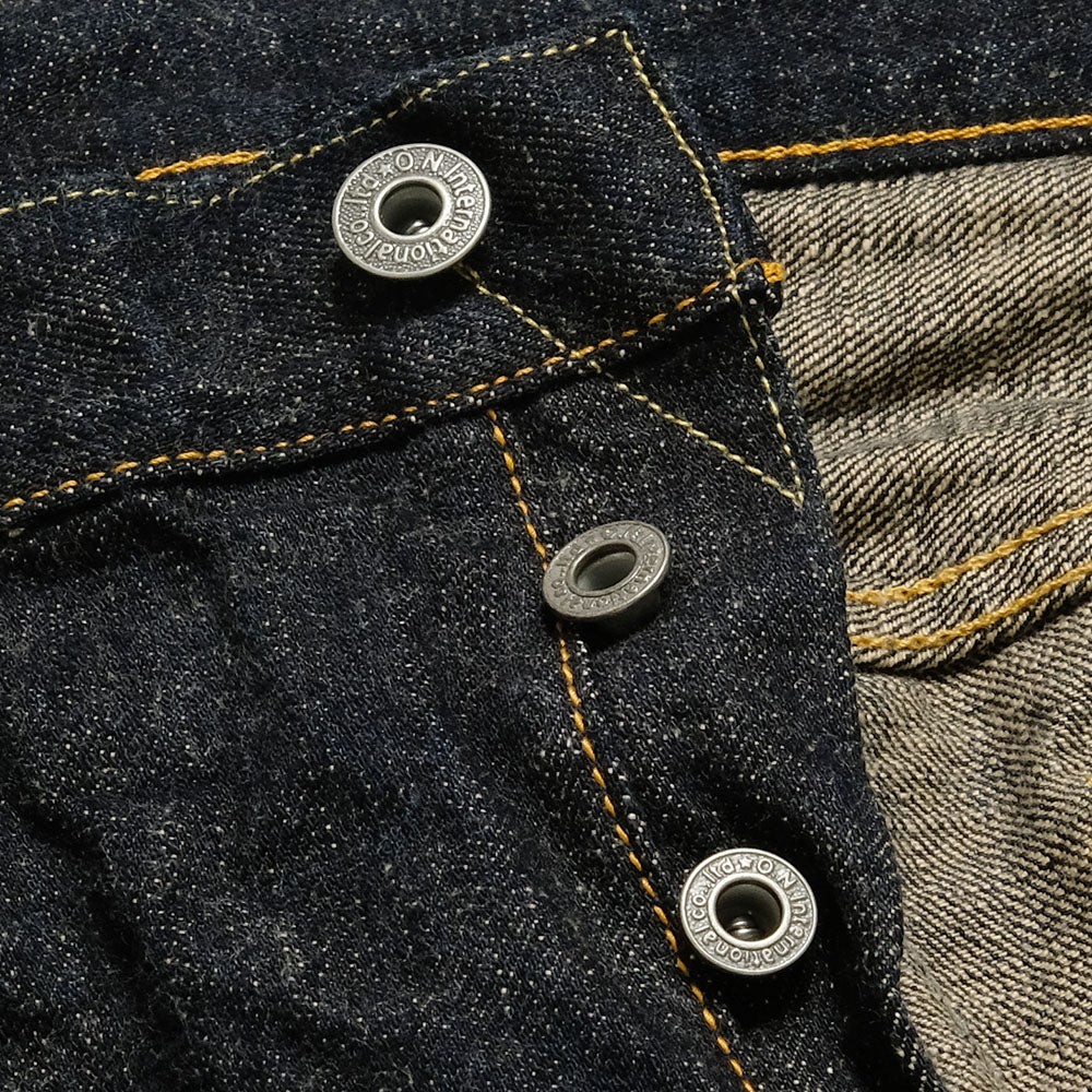ONI DENIM - Relax Tapered - 14oz. Indigo x Beige ONI Denim - 青鬼 - ONI-622-14