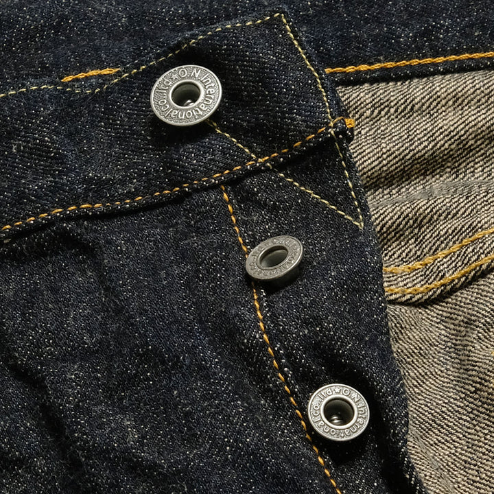 ONI DENIM - Relax Tapered - 14oz. Indigo x Beige ONI Denim - 青鬼 - ONI-622-14