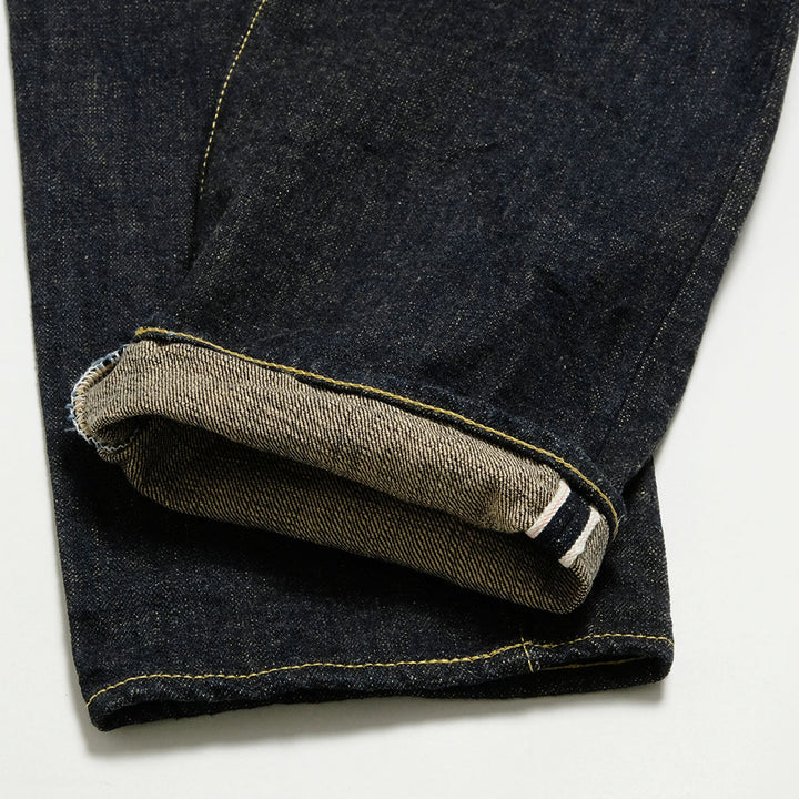 ONI DENIM - Relax Tapered - 14oz. Indigo x Beige ONI Denim - 青鬼 - ONI-622-14