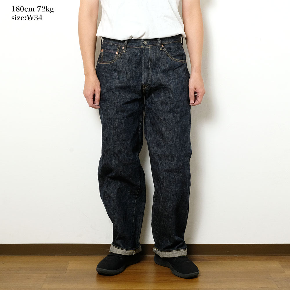ONI DENIM - Super Wide Taperd 16oz Natural Indigo "ONI-KASE" - ONI-822KAS