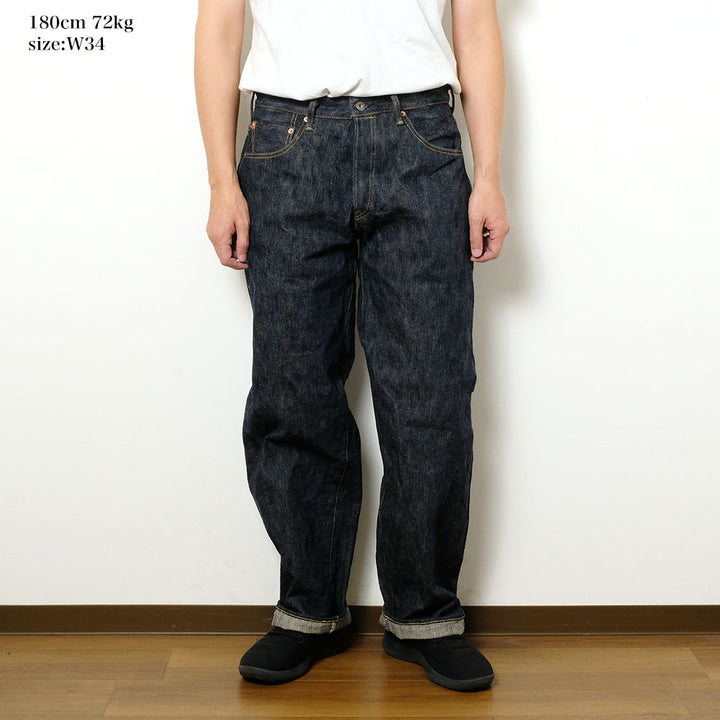 ONI DENIM - Super Wide Taperd 16oz Natural Indigo "ONI-KASE" - ONI-822KAS