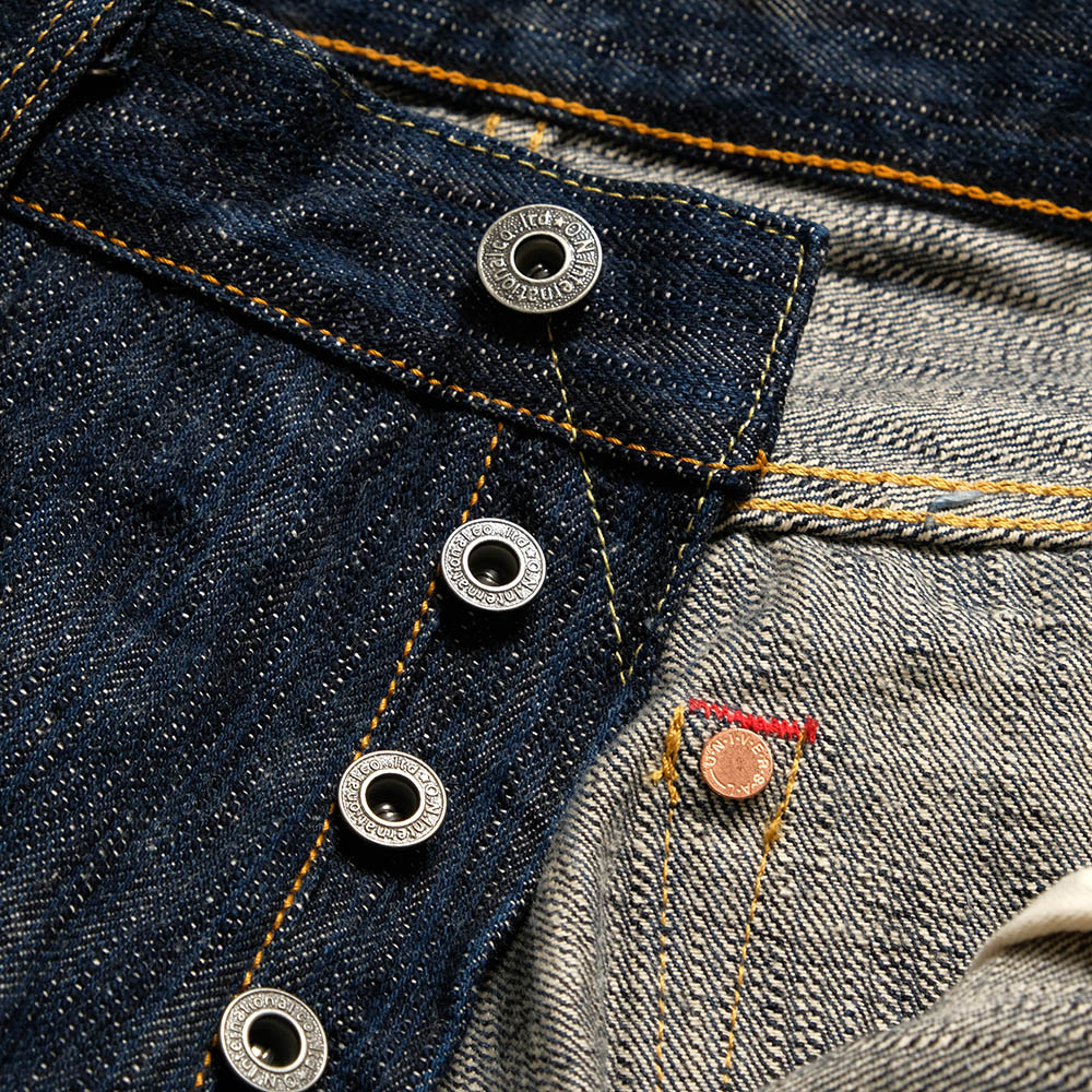 ONI DENIM - Super Wide Taperd 16oz Natural Indigo "ONI-KASE" - ONI-822KAS