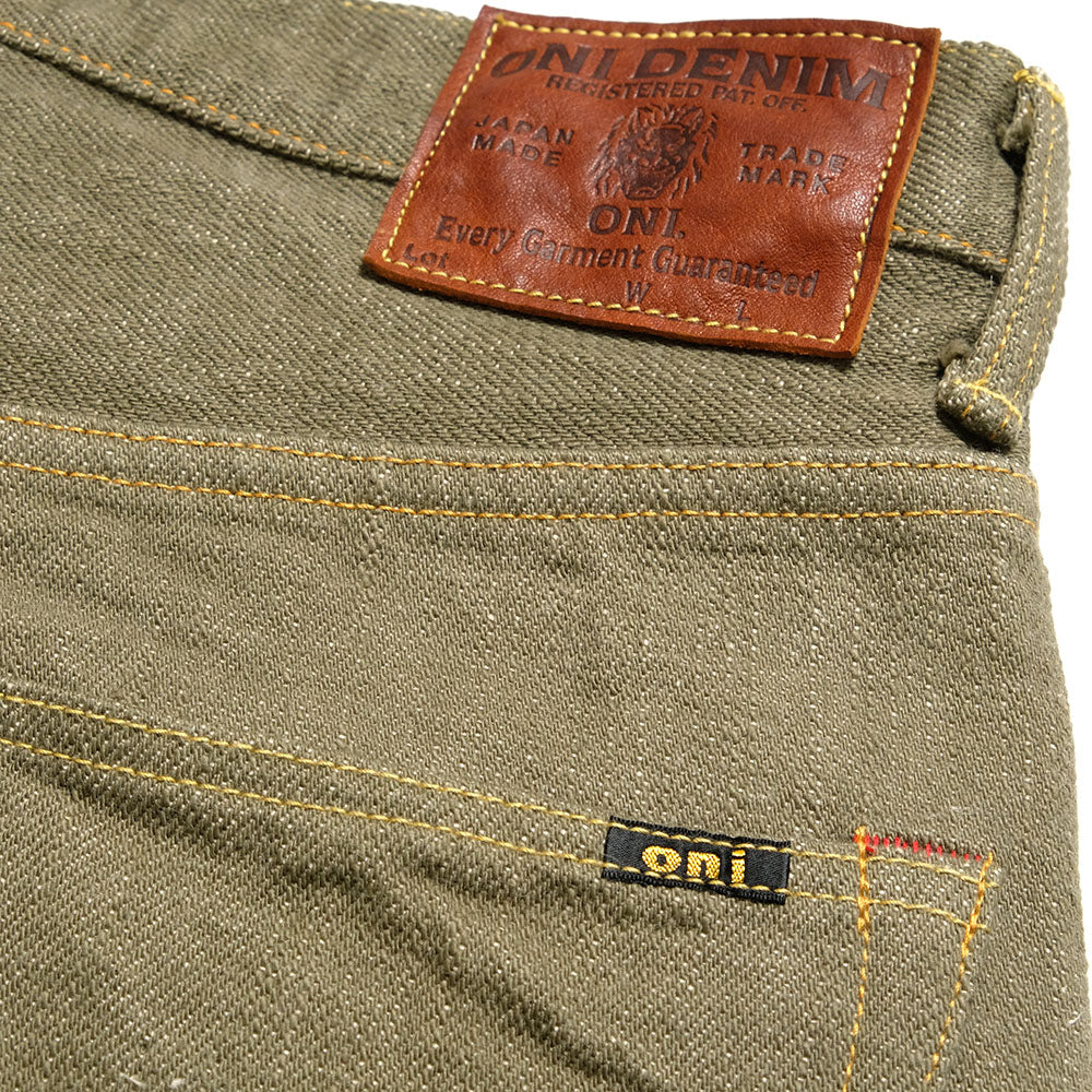 ONI DENIM - Super Wide Tapered - 18oz Olive Denim - ONI-822OLD