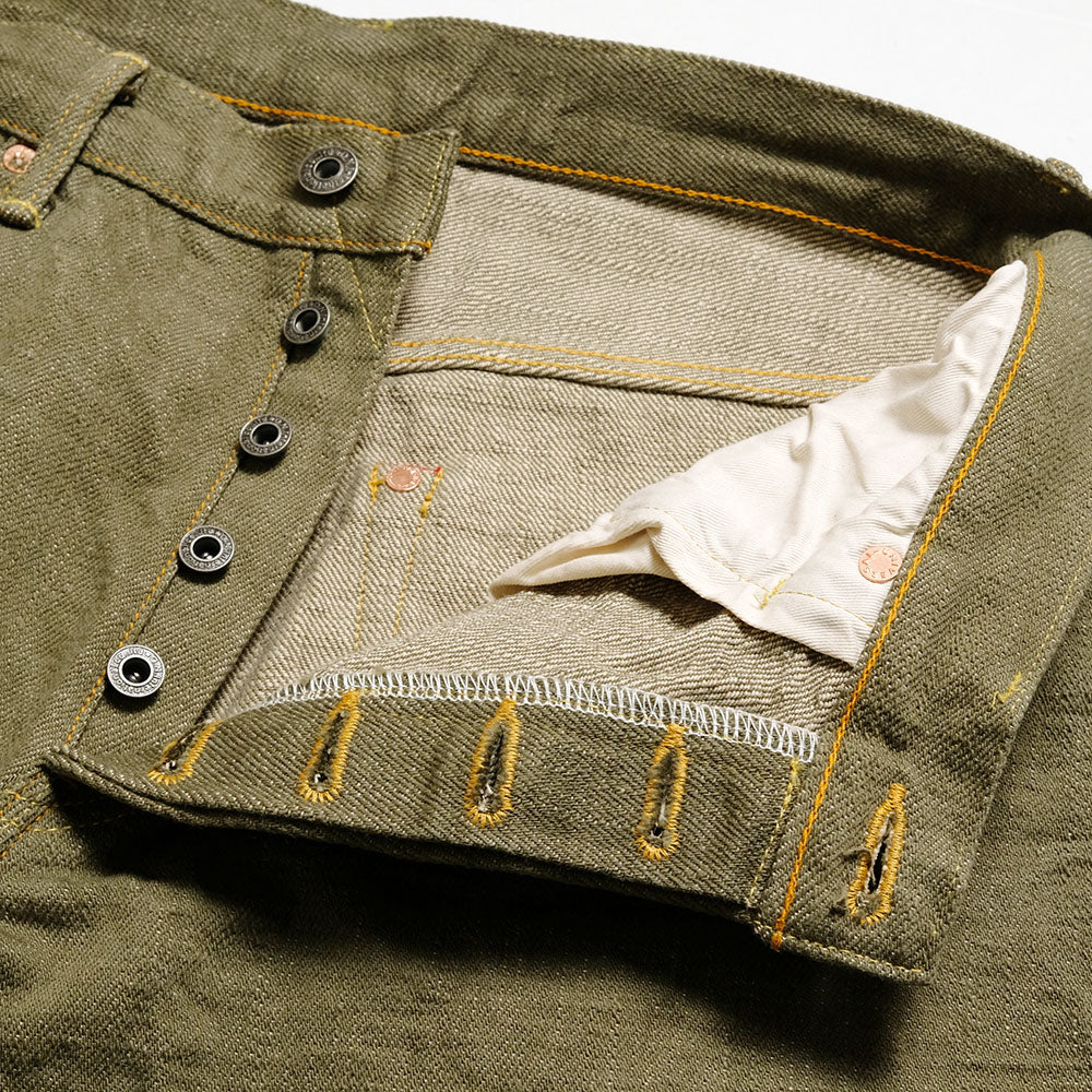 ONI DENIM - Super Wide Tapered - 18oz Olive Denim - ONI-822OLD