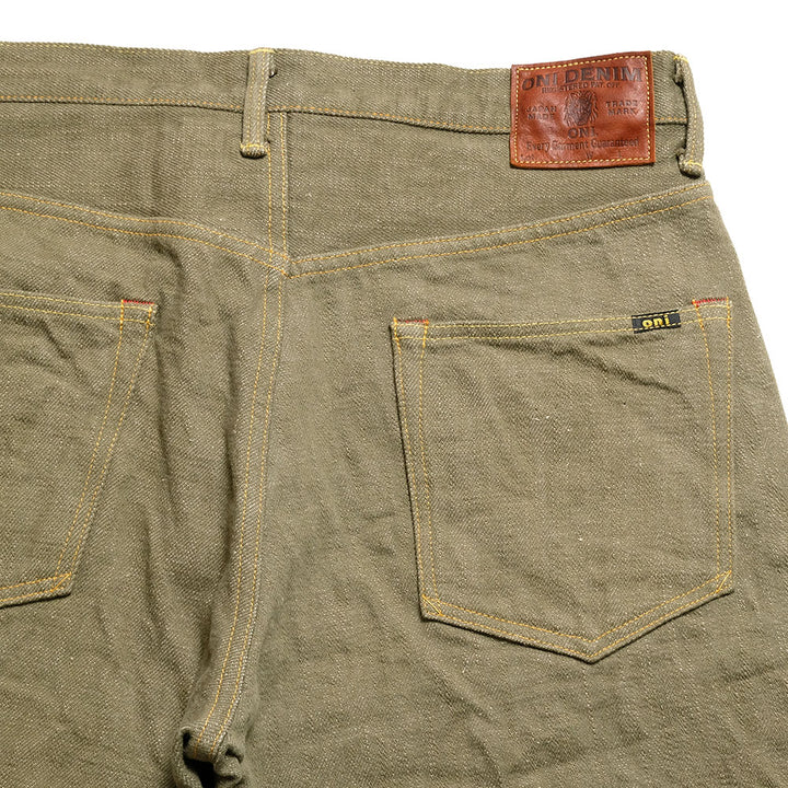 ONI DENIM - Super Wide Tapered - 18oz Olive Denim - ONI-822OLD