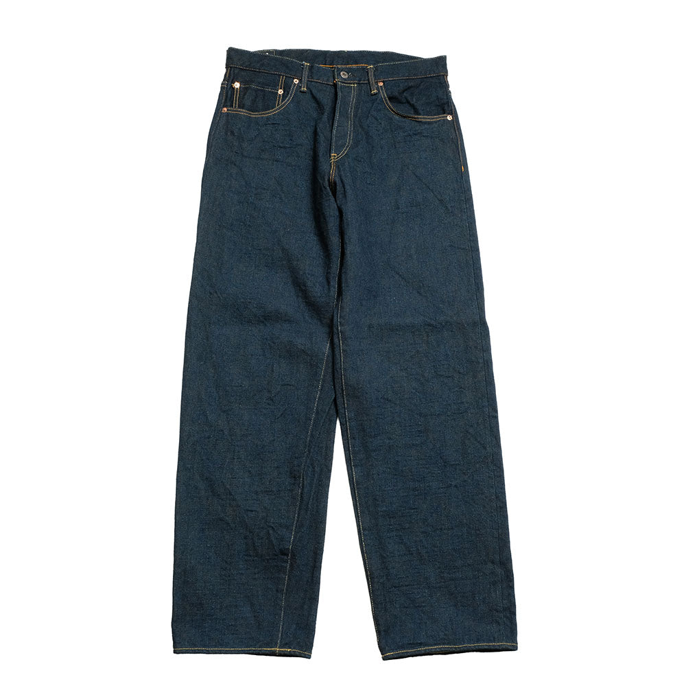 【美品】オニデニム 鬼デニム 562 ジーンズ インディゴ 濃紺 W31 鬼デニム ONI DENIM 16oz. 天然藍ロープ染色デニム “鬼KASE” スーパー