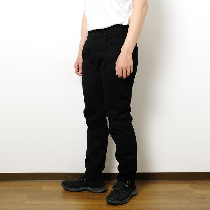 ONI DENIM - High Rise Relax Tapered - 15oz Crushed Concrete Denim - Black X Black - ONI-902CCD