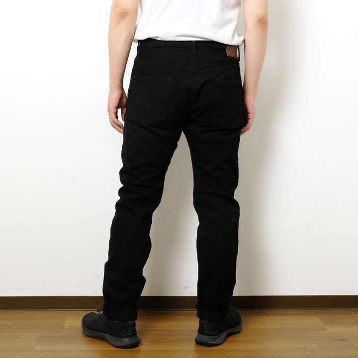 ONI DENIM - High Rise Relax Tapered - 15oz Crushed Concrete Denim - Black X Black - KABUKI SELVEDGE - ONI-902CCD