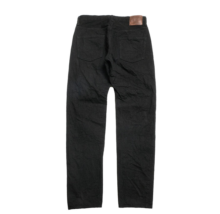 ONI DENIM - High Rise Relax Tapered - 15oz Crushed Concrete Denim - Black X Black - KABUKI SELVEDGE - ONI-902CCD