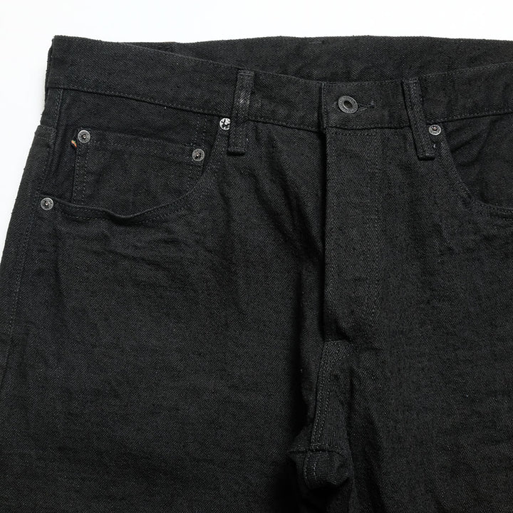 ONI DENIM - High Rise Relax Tapered - 15oz Crushed Concrete Denim - Black X Black - KABUKI SELVEDGE - ONI-902CCD