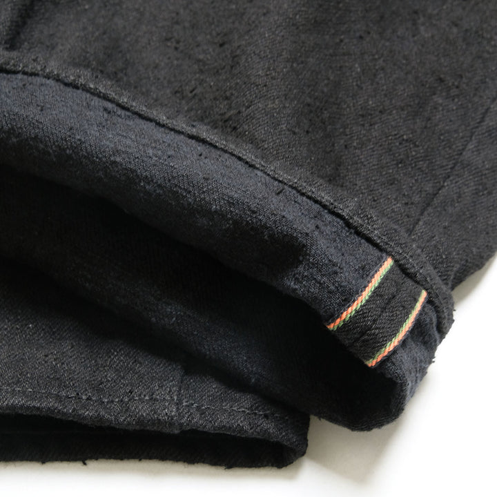 ONI DENIM - High Rise Relax Tapered - 15oz Crushed Concrete Denim - Black X Black - ONI-902CCD