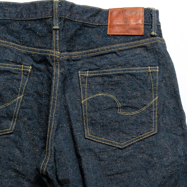 ONI DENIM - High Rise Relax Tapered - 15oz Crushed Concrete Denim - KABUKI SELVEDGE - ONI-902CCD-MOC