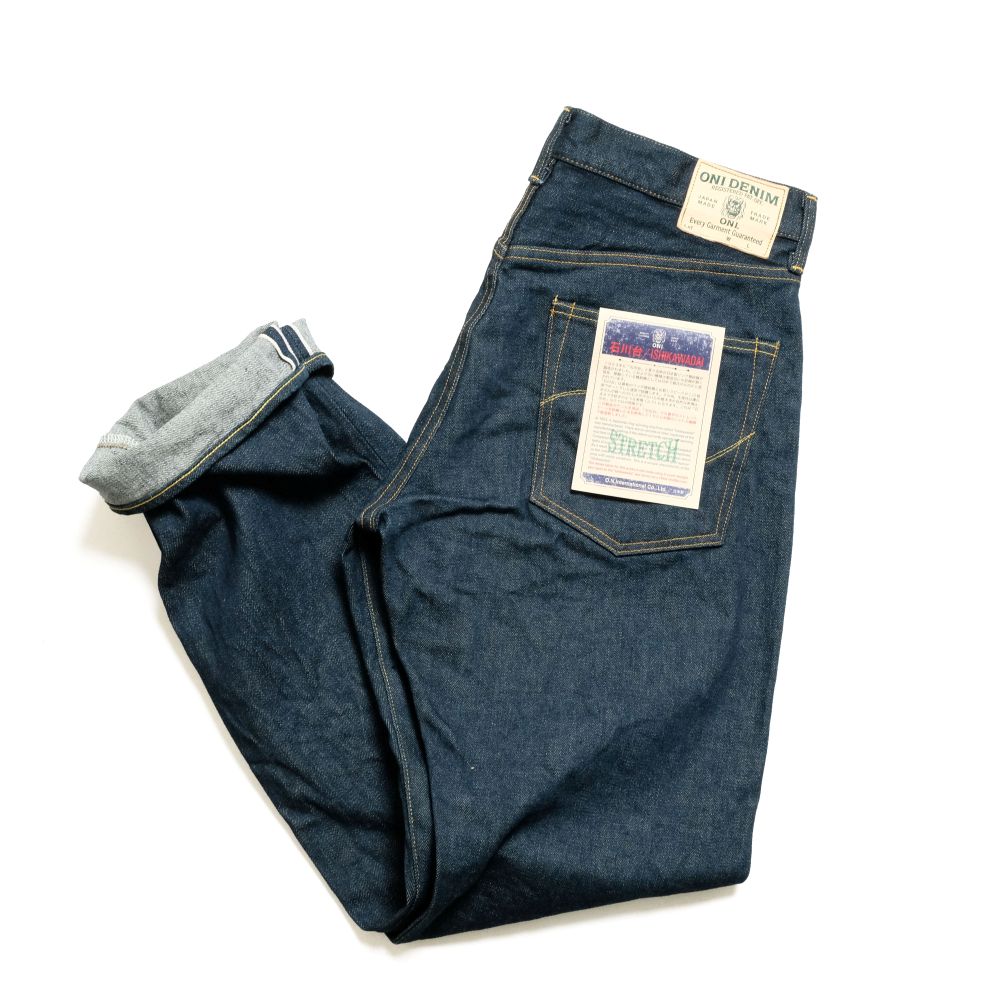 ONI DENIM - Neat Straight - 15oz.Ishikawa-dai Stretch Denim - ONI-146SISH