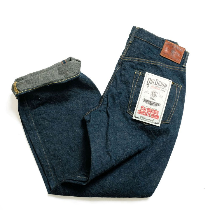 ONI DENIM - Super Wide Straight - 15oz Crushed Concrete Denim - KABUKI SELVEDGE - ONI-222CCD-OLV