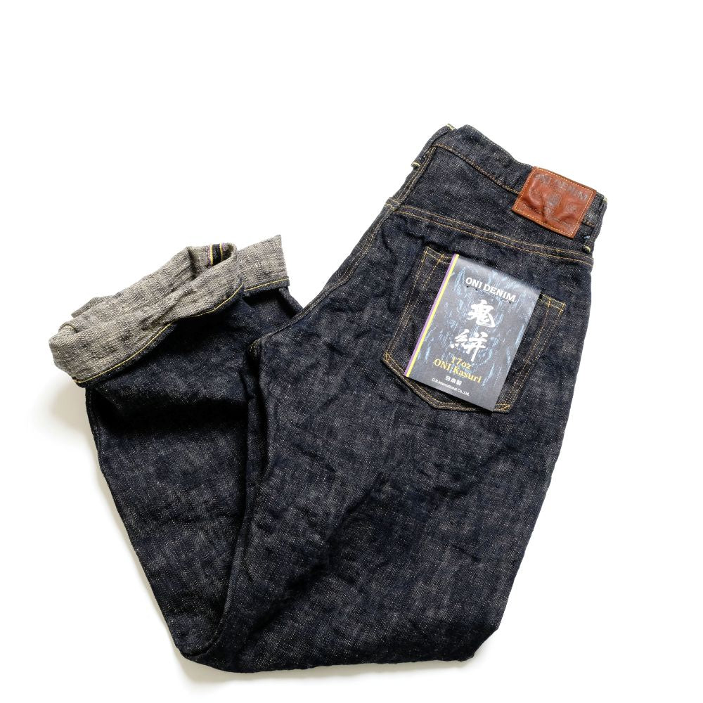 ONI DENIM - Wide Straight - 17oz. ONI KASURI DENIM - ONI-200KA