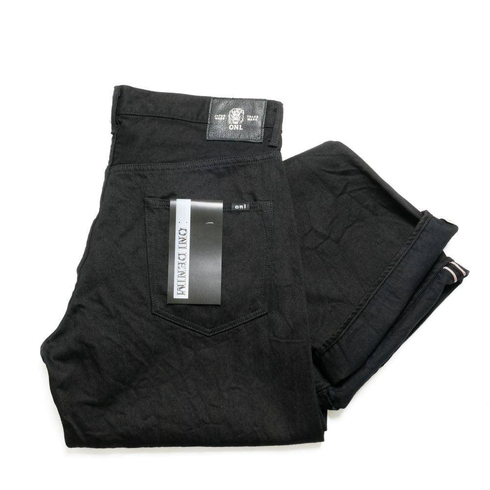 ONI DENIM - Regular Rise Neat Straight - 13oz Jet Black Denim - ONI-286-13