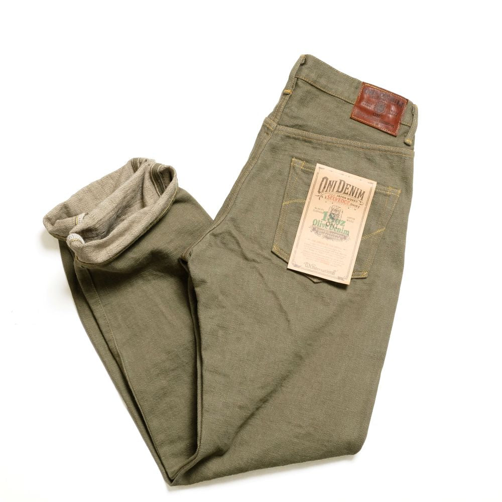 ONI DENIM - Relax Straight - 18oz Olive Denim - ONI-266OLD