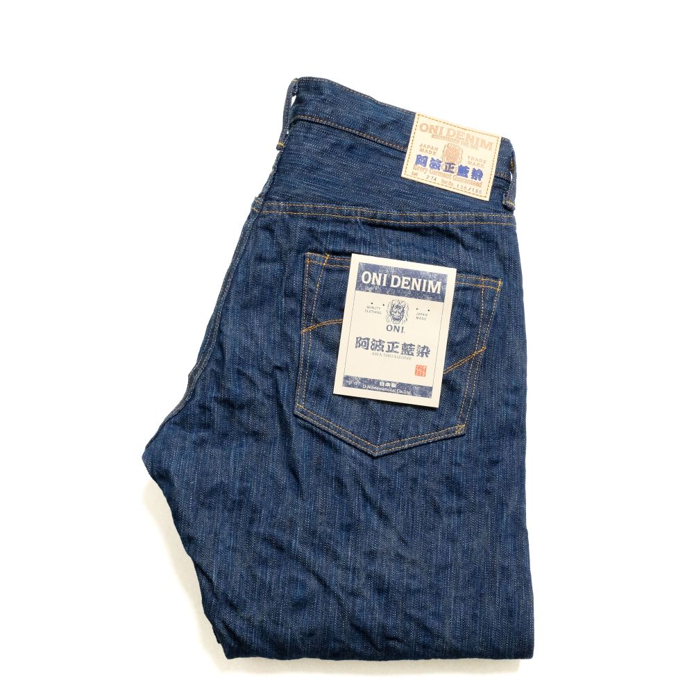 ONI DENIM - Regular Straight - 阿波正藍染 デニム - ONI-274AWA