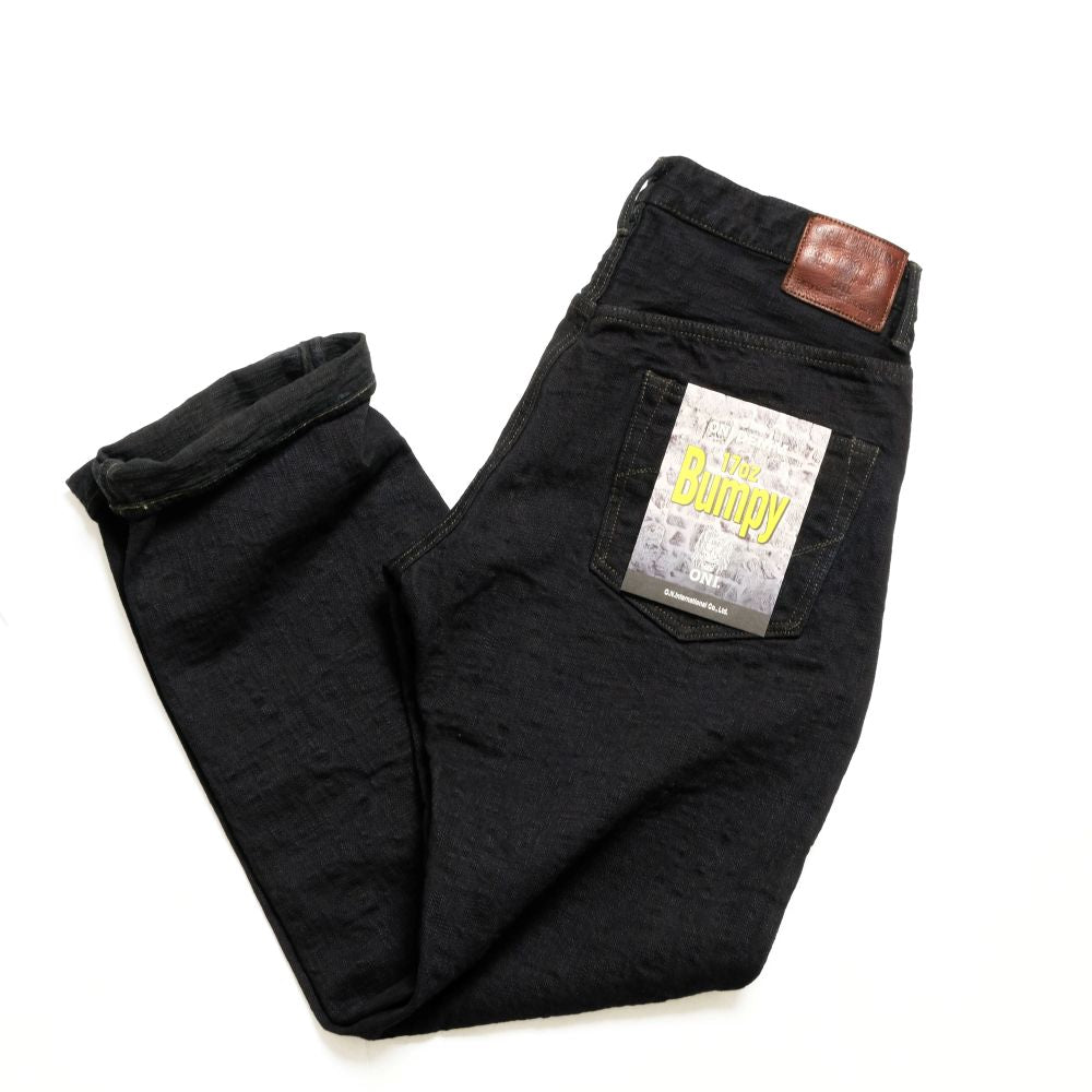 ONI DENIM - Just Right Straight - 17oz Bumpy Denim - Kuro - ONI-277BUM-BK