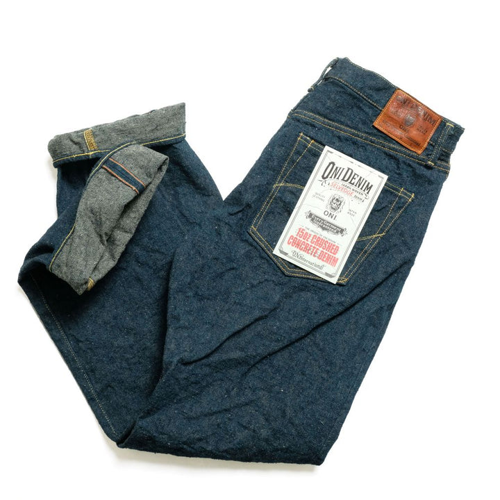 ONI DENIM - Regular Fit Straight - 15oz Crushed Concrete Denim - KABUKI SELVEDGE - ONI-288CCD-OLV