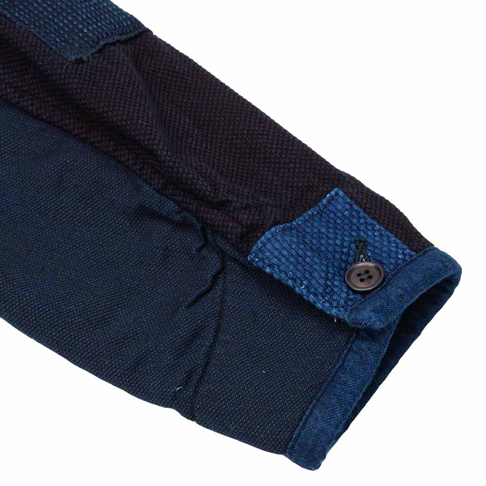 BLUE BLUE JAPAN - Honnai Sashiko Nenrin Patchwork Chore Coat -1016602