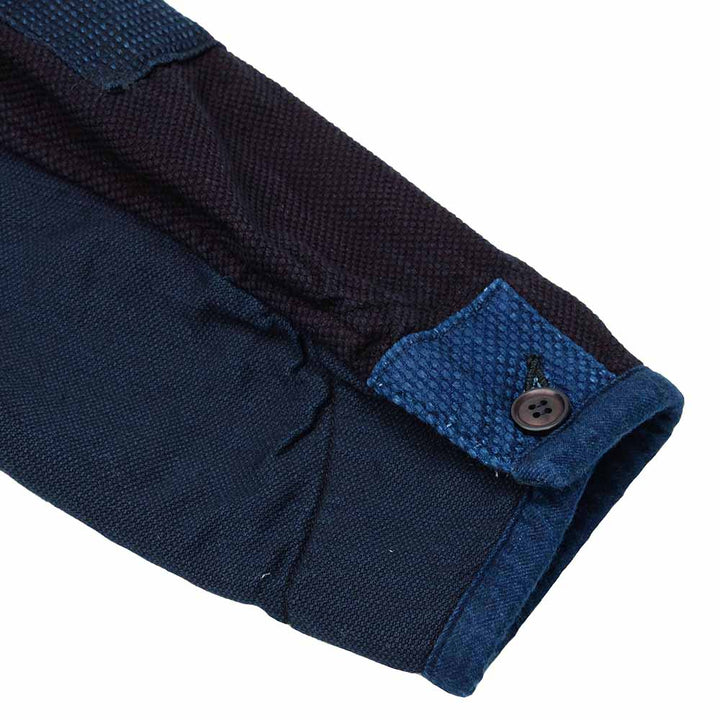 BLUE BLUE JAPAN - Honnai Sashiko Nenrin Patchwork Chore Coat -1016602