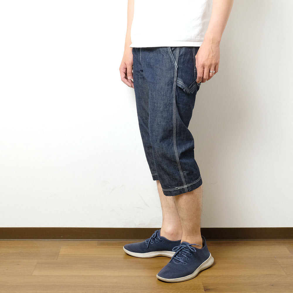 Momotaro Jeans -  10.5oz. Denim - Reflector Double hip Cropped Work Pants - P128-RP