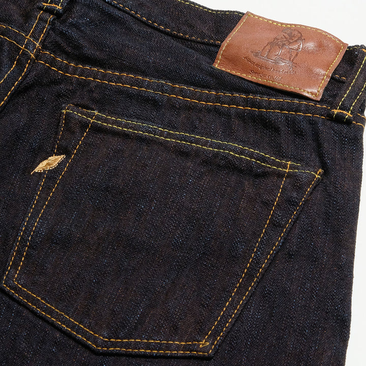 Pure Blue Japan - 15oz. Extra Slub Denim - Indigo x Persimmon - Slim Tapered - PER-EX-013