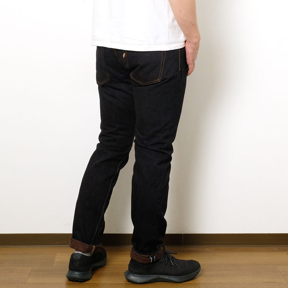 Pure Blue Japan - 15oz. Extra Slub Denim - Indigo x Persimmon - Slim Tapered - PER-EX-013