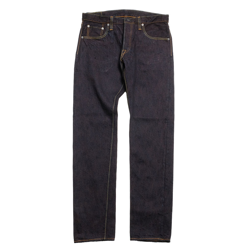 Pure Blue Japan - 15oz. Extra Slub Denim - Indigo x Persimmon - Slim Tapered - PER-EX-013