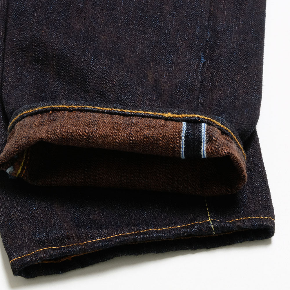 Pure Blue Japan - 15oz. Extra Slub Denim - Indigo x Persimmon - Slim Tapered - PER-EX-013