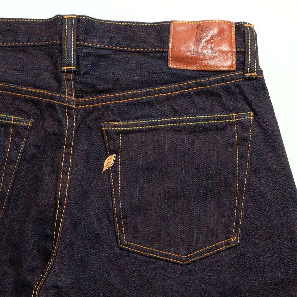 Pure Blue Japan - 15oz. Extra Slub Denim - Indigo x Persimmon - Slim Tapered - PER-EX-013