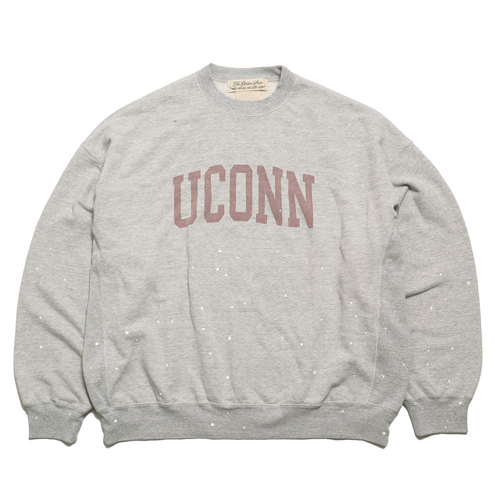 REMI RELIEF - Tanned & Painted Fleece Lining Crew - UCONN