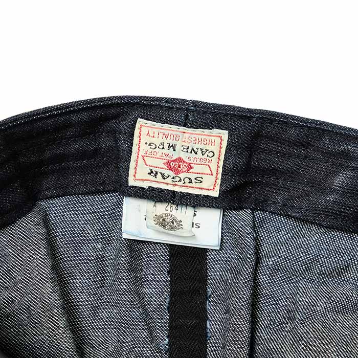 SUGAR CANE - 10oz. DENIM APPLEJACK CAP - SC02705