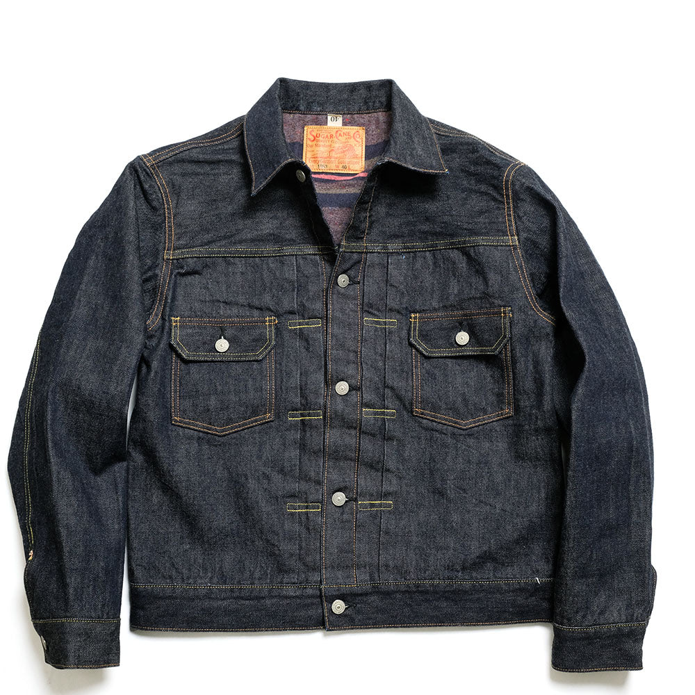 SUGAR CANE 14.25oz. DENIM BLANKET LINED JACKET SC15210 – HINOYA SUGAR CANE 14.25oz. DENIM BLANKET LINED JACKET SC15210 – HINOYA