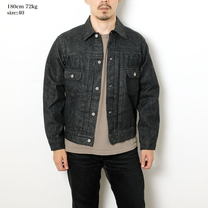 SUGAR CANE - 14.25oz. BLACK DENIM JACKET - 1953 MODEL - SC15650