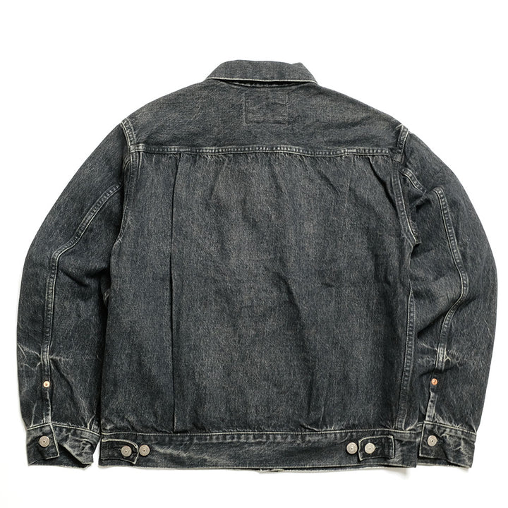 SUGAR CANE - 14.25oz. BLACK DENIM JACKET 1953 AGED MODEL - SC15650H