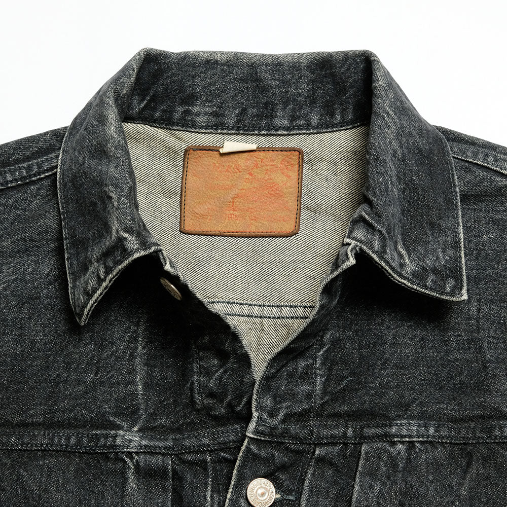 SUGAR CANE - 14.25oz. BLACK DENIM JACKET 1953 AGED MODEL - SC15650H