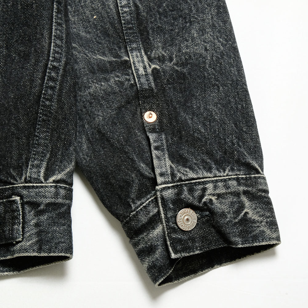 SUGAR CANE - 14.25oz. BLACK DENIM JACKET 1953 AGED MODEL - SC15650H