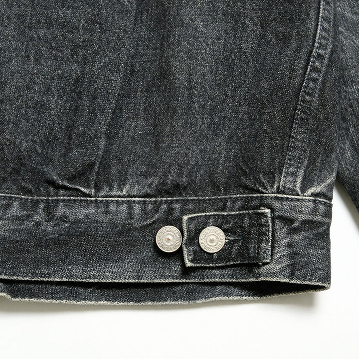 SUGAR CANE - 14.25oz. BLACK DENIM JACKET 1953 AGED MODEL - SC15650H