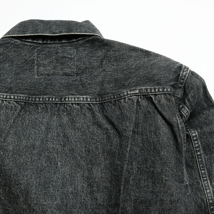 SUGAR CANE - 14.25oz. BLACK DENIM JACKET 1953 AGED MODEL - SC15650H