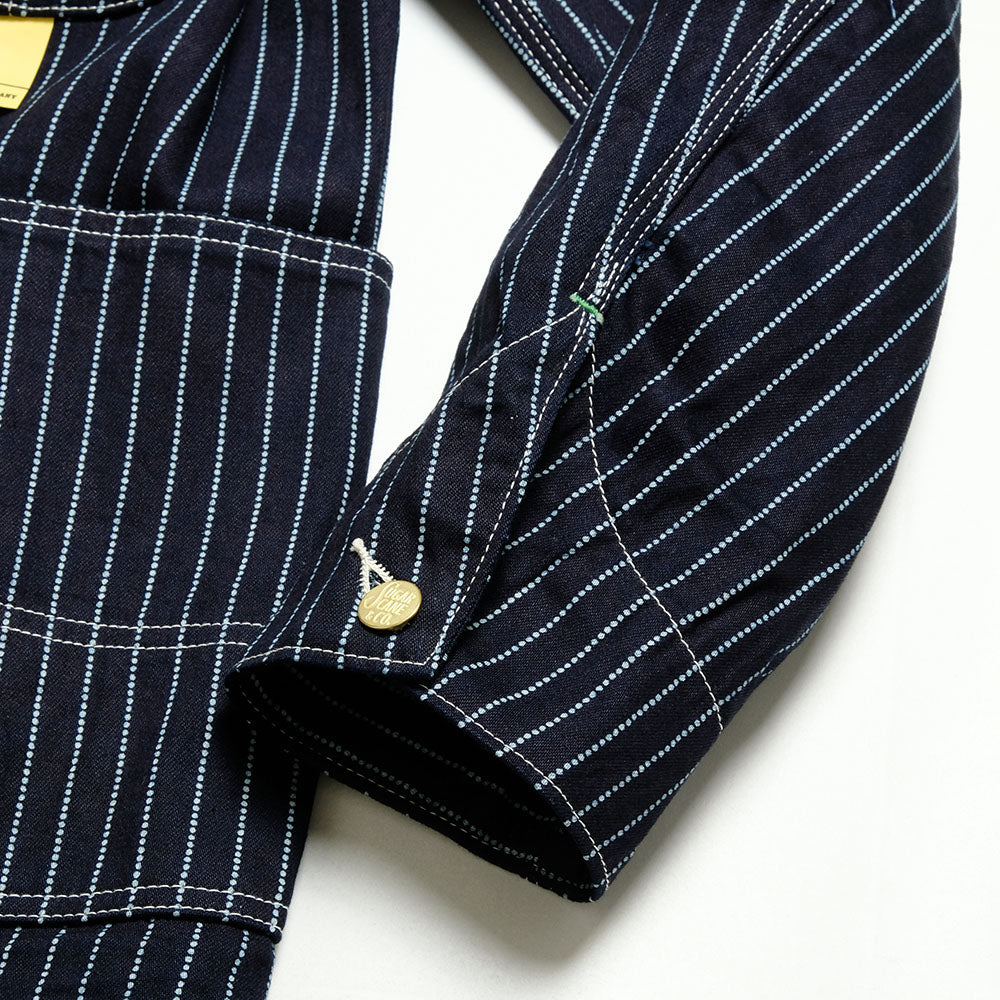 SUGAR CANE - 9oz. WABASH STRIPE WORK COAT - SC15658