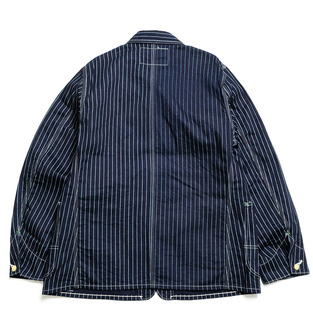 SUGAR CANE - 9oz. WABASH STRIPE WORK COAT - SC15658