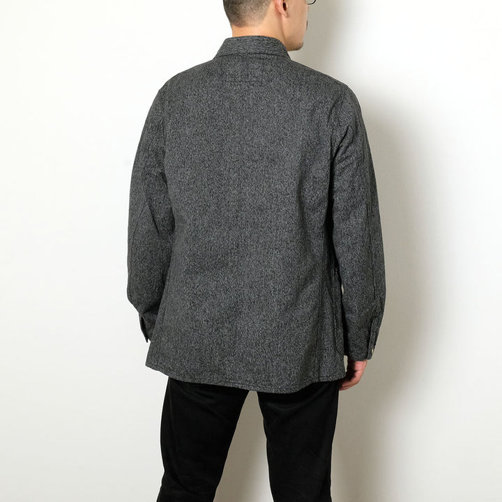 SUGAR CANE - 9oz. BLACK COVERT WORK COAT - SC15659