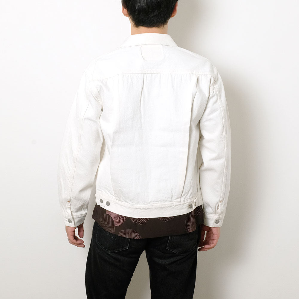 SUGAR CANE - 13oz. WHITE DENIM JACKET 1953 MODEL - SC15720