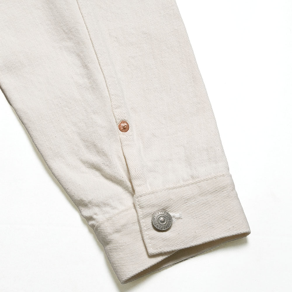 SUGAR CANE - 13oz. WHITE DENIM JACKET 1953 MODEL - SC15720