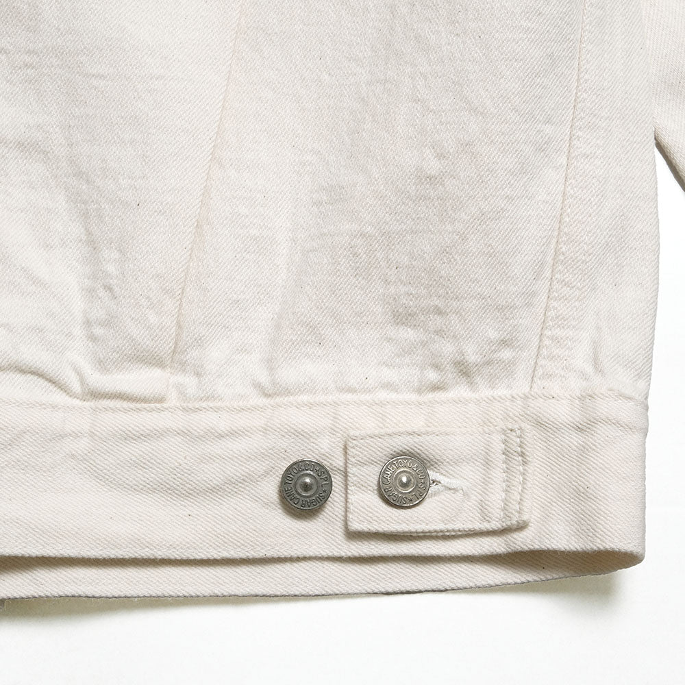 SUGAR CANE - 13oz. WHITE DENIM JACKET 1953 MODEL - SC15720