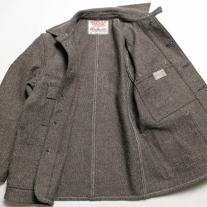 SUGAR CANE - FICTION ROMANCE - 16.7oz. INDIGO TWEED WORK COAT - SC15835