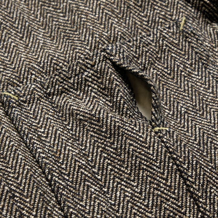 SUGAR CANE - FICTION ROMANCE - 16.7oz. INDIGO TWEED WORK COAT - SC15835