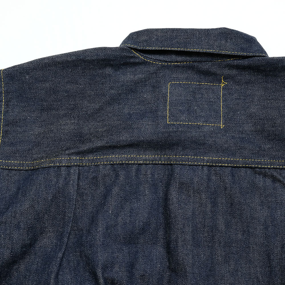 SUGAR CANE - Super -Denim- Collectibles #07 13.5oz. BLUE DENIM BLOUSE -1946- MODEL - SC19007